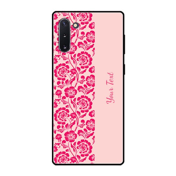 Galaxy Note 10 Custom Glass Phone Case - Attractive Floral Pattern Design Galaxy Note 10 Custom Glass Phone Case - Attractive Floral Pattern Design