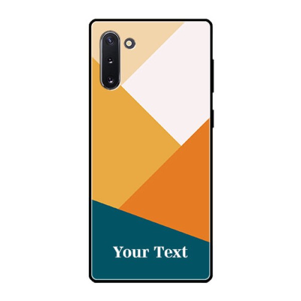 Galaxy Note 10 Personalized Glass Phone Case - Stacked Multi-colour Design Galaxy Note 10 Personalized Glass Phone Case - Stacked Multi-colour Design