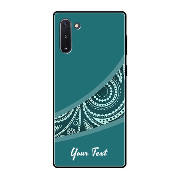 Galaxy Note 10 Photo Printing on Glass Case - semi visible floral Design Galaxy Note 10 Photo Printing on Glass Case - semi visible floral Design