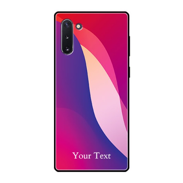 Galaxy Note 10 Personalized Glass Phone Case - Digital abstract Overlap Design Galaxy Note 10 Personalized Glass Phone Case - Digital abstract Overlap Design