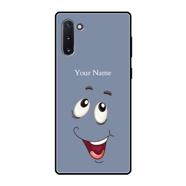 Galaxy Note 10 Photo Printing on Glass Case - Laughing Cartoon Face Design Galaxy Note 10 Photo Printing on Glass Case - Laughing Cartoon Face Design