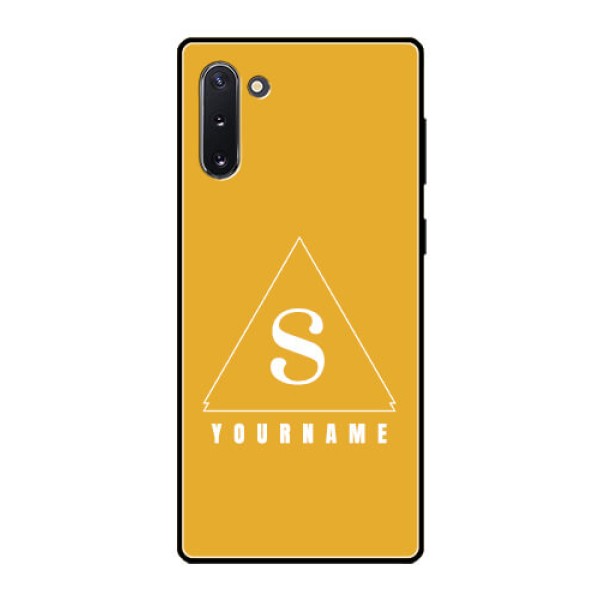 Galaxy Note 10 Personalized Glass Phone Case - simple triangle Design Galaxy Note 10 Personalized Glass Phone Case - simple triangle Design