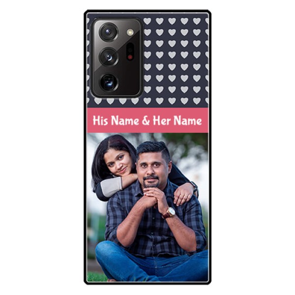 Galaxy Note 20 Ultra Custom Glass Mobile Case - Love Symbols Design Galaxy Note 20 Ultra Custom Glass Mobile Case - Love Symbols Design