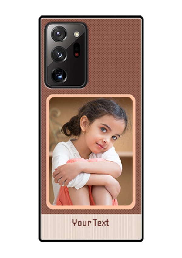 Galaxy Note 20 Ultra Custom Glass Phone Case  - Simple Pic Upload Design