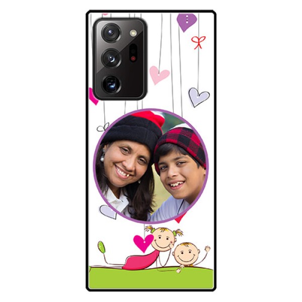 Galaxy Note 20 Ultra Photo Printing on Glass Case  - Cute Kids Phone Case Design