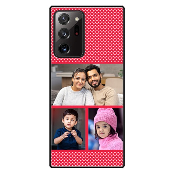 Galaxy Note 20 Ultra Personalized Glass Phone Case  - Bulk Pic Upload Design