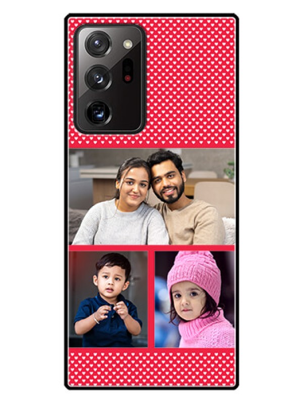 Custom Galaxy Note 20 Ultra Personalized Glass Phone Case  - Bulk Pic Upload Design