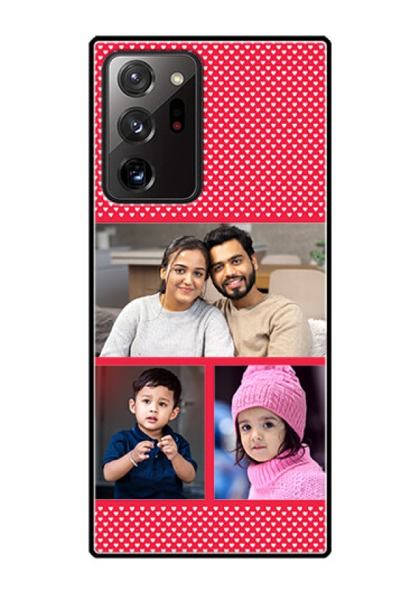 Galaxy Note 20 Ultra Personalized Glass Phone Case  - Bulk Pic Upload Design