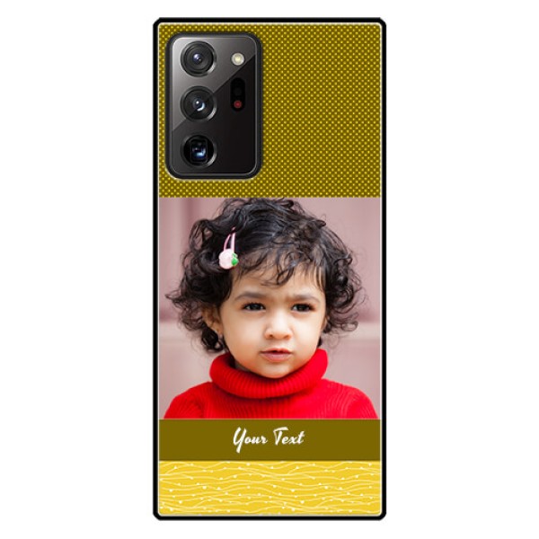 Galaxy Note 20 Ultra Custom Glass Phone Case  - Simple Green Color Design