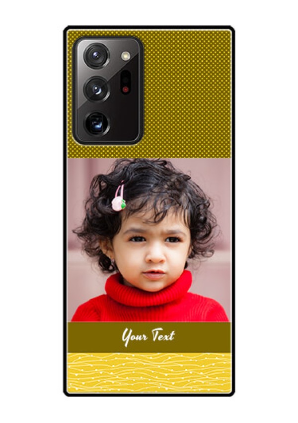 Galaxy Note 20 Ultra Custom Glass Phone Case  - Simple Green Color Design