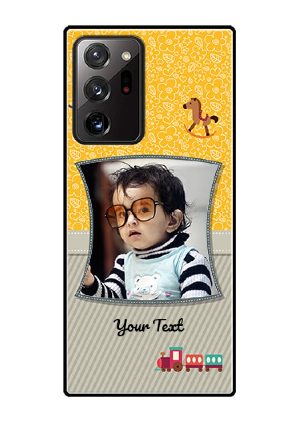 Galaxy Note 20 Ultra Personalized Glass Phone Case  - Baby Picture Upload Design