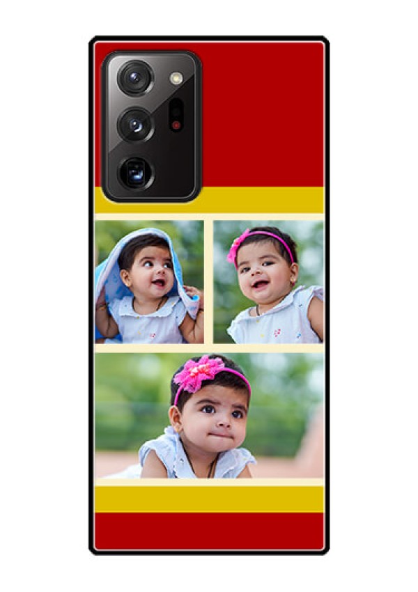 Galaxy Note 20 Ultra Custom Glass Mobile Case  - Multiple Pic Upload Design