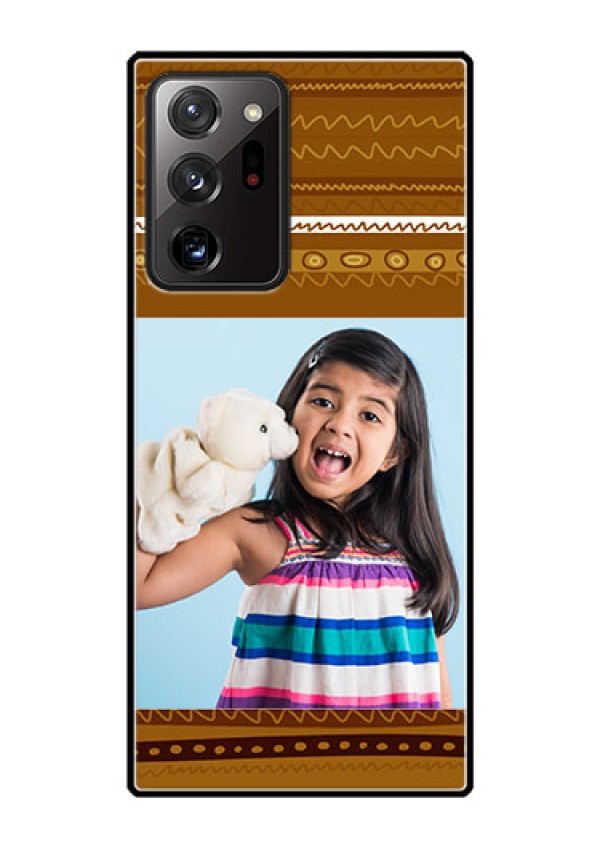 Galaxy Note 20 Ultra Custom Glass Phone Case  - Friends Picture Upload Design 