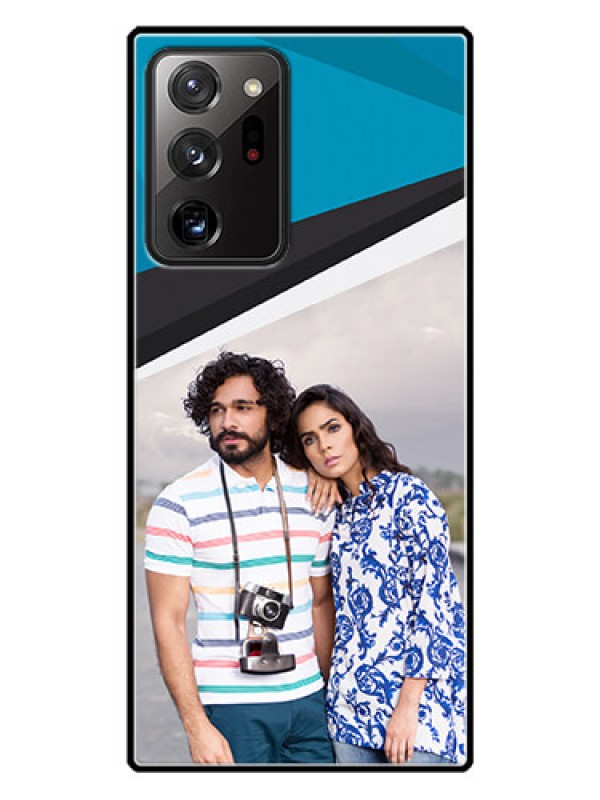 Custom Galaxy Note 20 Ultra Photo Printing on Glass Case  - Simple Pattern Photo Upload Design