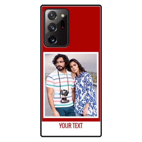 Galaxy Note 20 Ultra Personalized Glass Phone Case - Simple Red Color Design Galaxy Note 20 Ultra Personalized Glass Phone Case - Simple Red Color Design