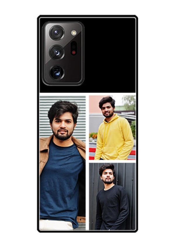 Galaxy Note 20 Ultra Photo Printing on Glass Case  - Upload Multiple Picture Design