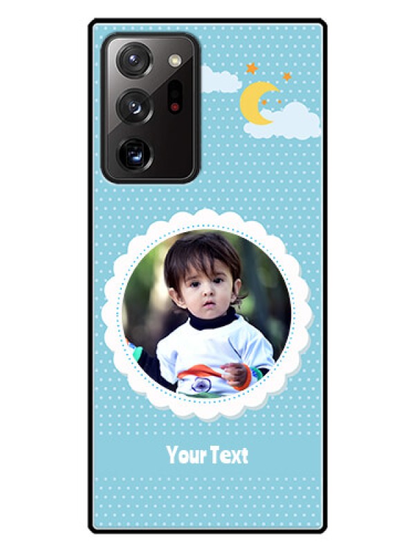 Custom Galaxy Note 20 Ultra Personalised Glass Phone Case  - Violet Pattern Design