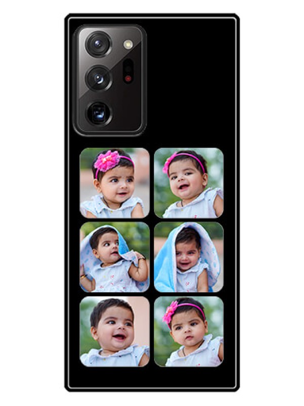 Custom Galaxy Note 20 Ultra Photo Printing on Glass Case  - Multiple Pictures Design