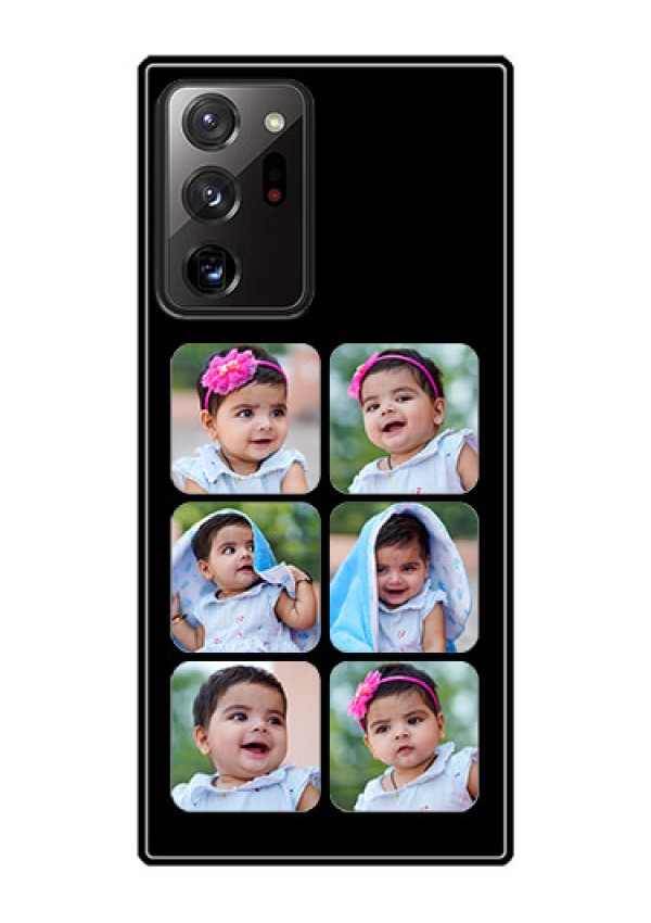 Galaxy Note 20 Ultra Photo Printing on Glass Case  - Multiple Pictures Design