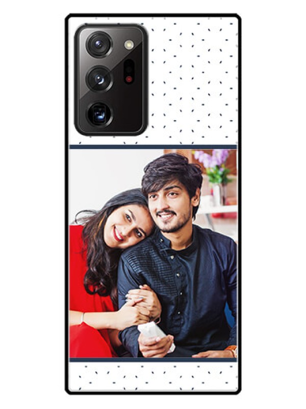 Custom Galaxy Note 20 Ultra Personalized Glass Phone Case  - Premium Dot Design