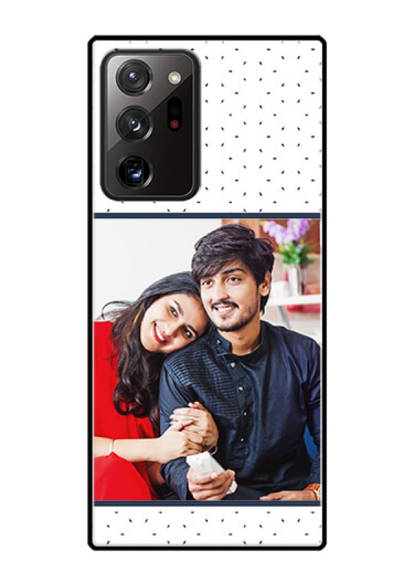 Galaxy Note 20 Ultra Personalized Glass Phone Case  - Premium Dot Design