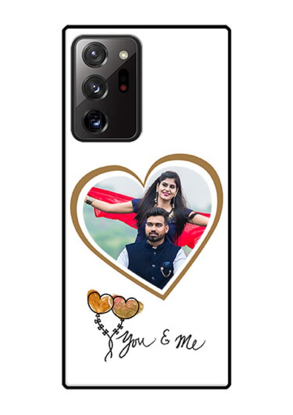 Galaxy Note 20 Ultra Custom Glass Mobile Case  - You & Me Design