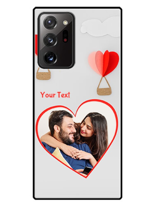 Custom Galaxy Note 20 Ultra Custom Glass Mobile Case  - Parachute Love Design