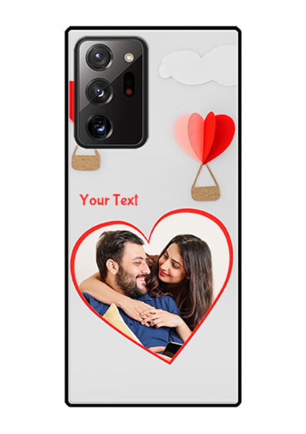Galaxy Note 20 Ultra Custom Glass Mobile Case  - Parachute Love Design