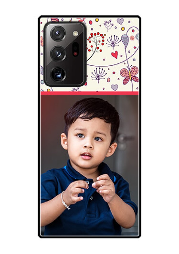 Galaxy Note 20 Ultra Custom Glass Mobile Case  - Premium Floral Design