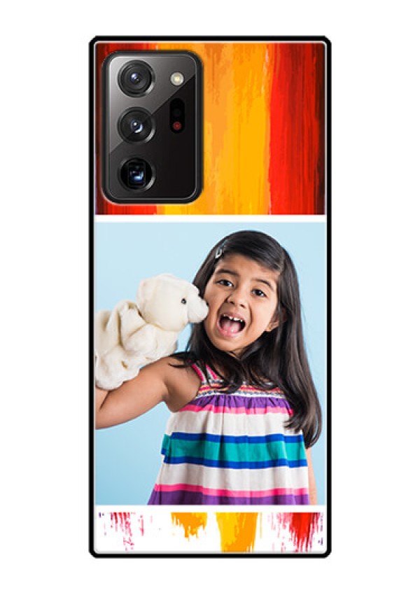 Galaxy Note 20 Ultra Personalized Glass Phone Case  - Multi Color Design