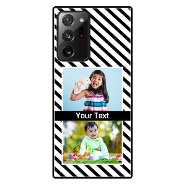 Galaxy Note 20 Ultra Photo Printing on Glass Case - Black And White Stripes Design Galaxy Note 20 Ultra Photo Printing on Glass Case - Black And White Stripes Design