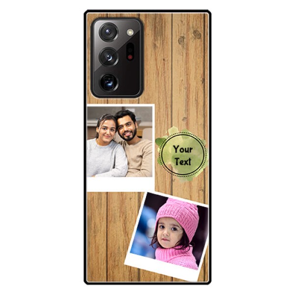 Galaxy Note 20 Ultra Custom Glass Phone Case  - Wooden Texture Design