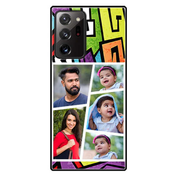 Galaxy Note 20 Ultra Custom Glass Phone Case - Graffiti pattern Design Galaxy Note 20 Ultra Custom Glass Phone Case - Graffiti pattern Design