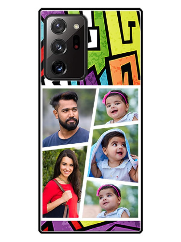 Custom Galaxy Note 20 Ultra Custom Glass Phone Case  - Graffiti pattern Design