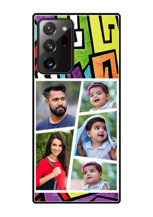 Galaxy Note 20 Ultra Custom Glass Phone Case  - Graffiti pattern Design