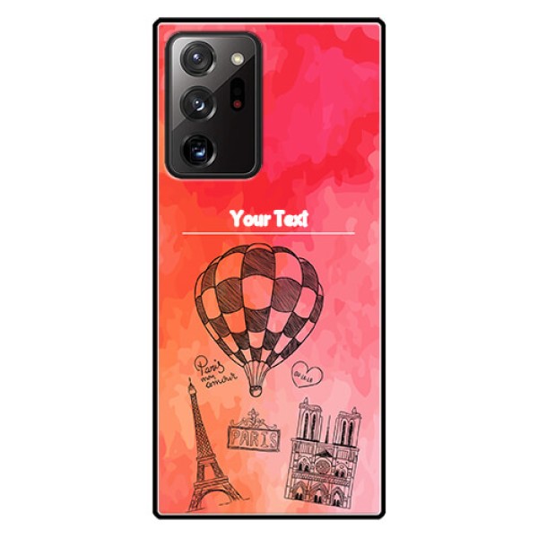 Galaxy Note 20 Ultra Custom Glass Phone Case  - Paris Theme Design
