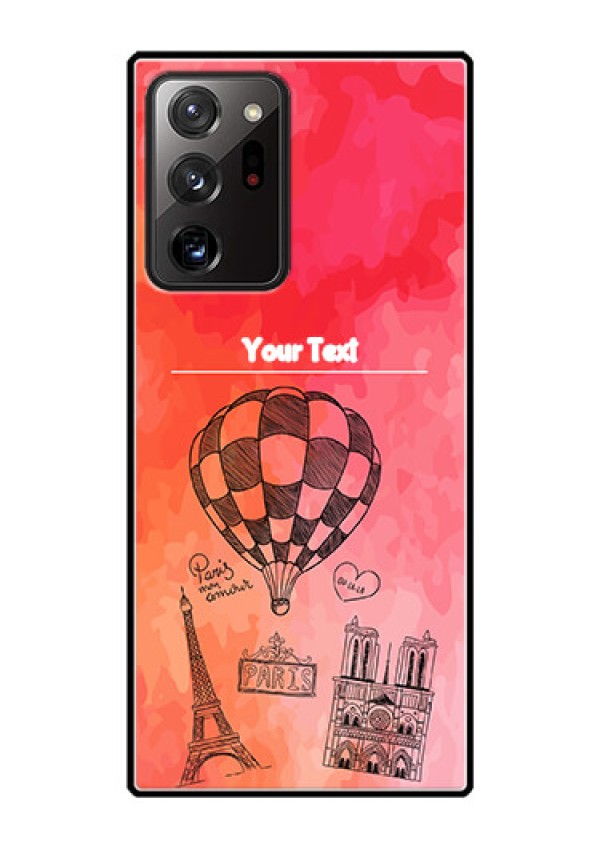 Galaxy Note 20 Ultra Custom Glass Phone Case  - Paris Theme Design