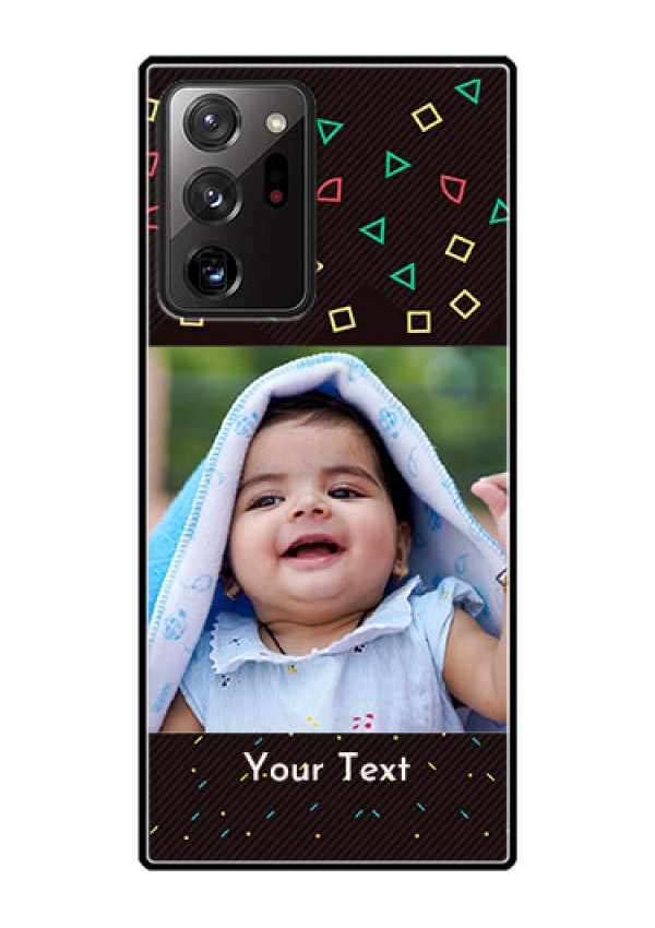 Galaxy Note 20 Ultra Custom Glass Phone Case  - with confetti birthday design