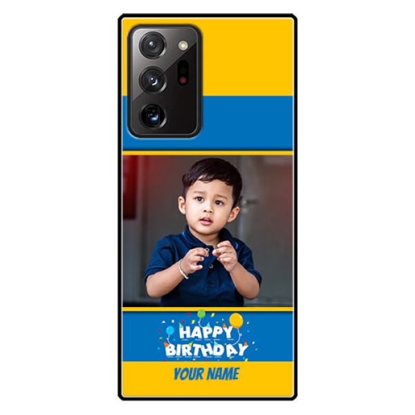 Galaxy Note 20 Ultra Custom Glass Mobile Case  - Birthday Wishes Design