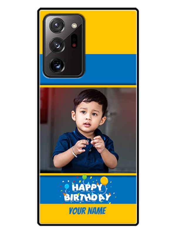 Custom Galaxy Note 20 Ultra Custom Glass Mobile Case  - Birthday Wishes Design