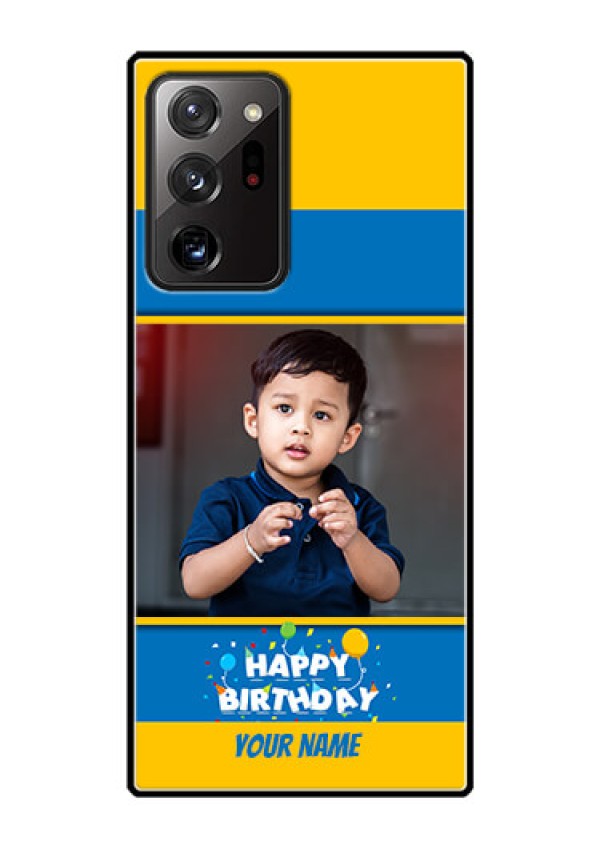 Galaxy Note 20 Ultra Custom Glass Mobile Case  - Birthday Wishes Design