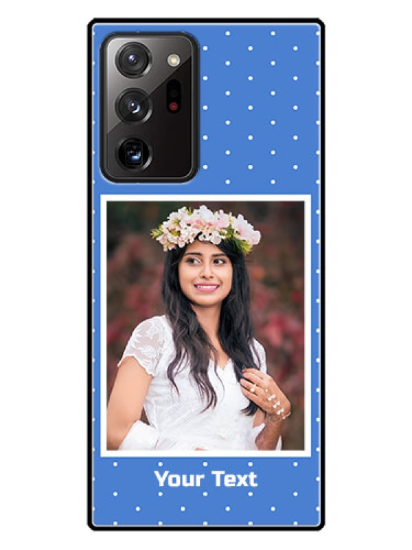 Custom Galaxy Note 20 Ultra Photo Printing on Glass Case  - Polka dots design