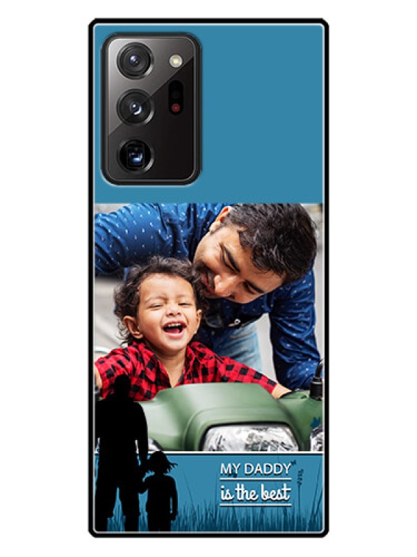 Custom Galaxy Note 20 Ultra Custom Glass Mobile Case  - Best dad design 
