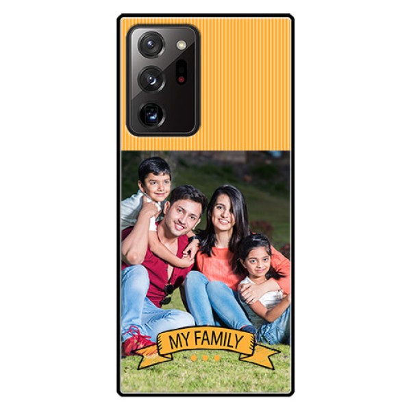 Galaxy Note 20 Ultra Custom Glass Phone Case  - My Family Design