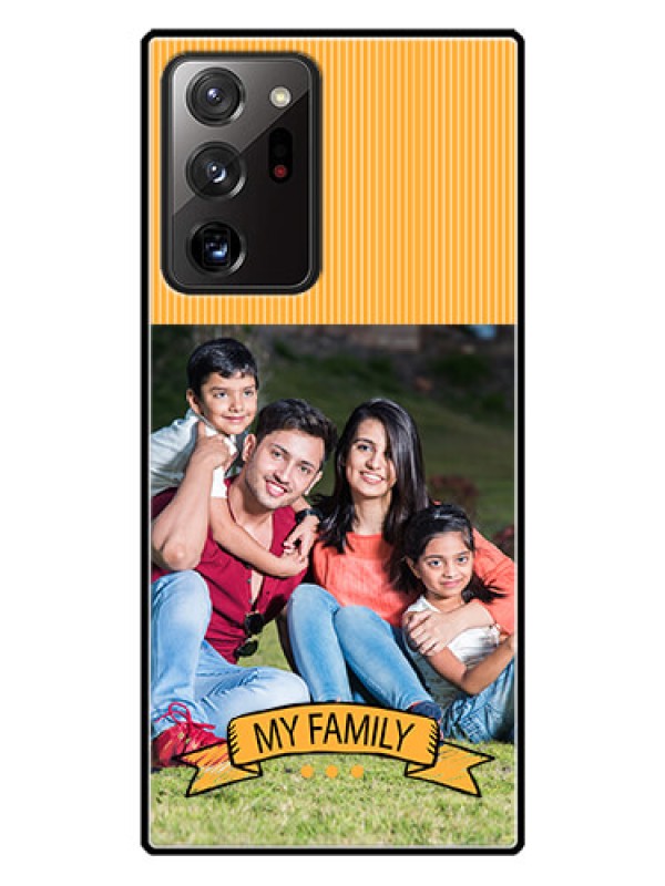 Custom Galaxy Note 20 Ultra Custom Glass Phone Case  - My Family Design