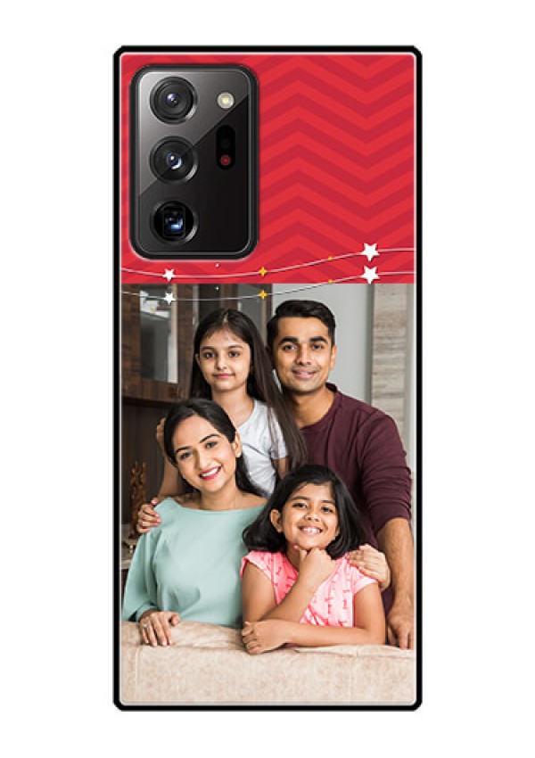 Galaxy Note 20 Ultra Personalized Glass Phone Case  - Happy Family Design