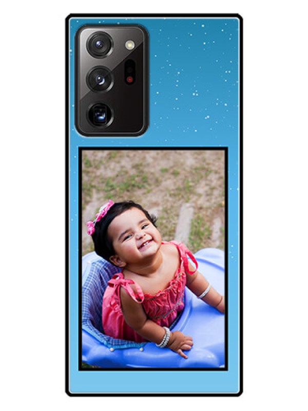 Custom Galaxy Note 20 Ultra Custom Glass Mobile Case  - Wave Pattern Colorful Design