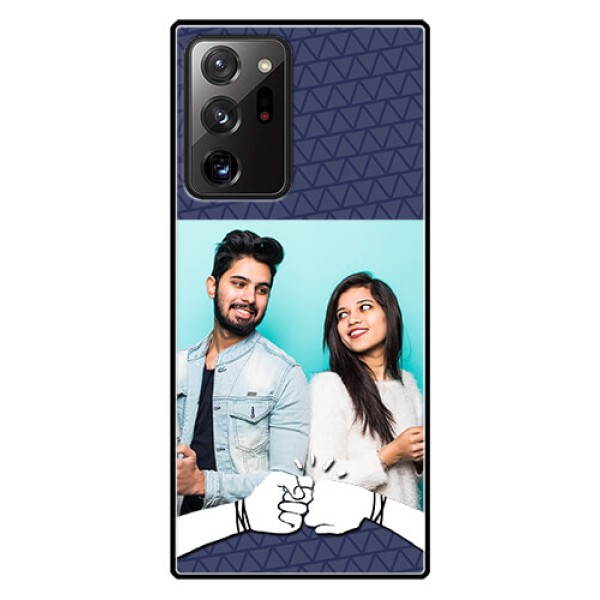 Galaxy Note 20 Ultra Photo Printing on Glass Case  - with Best Friends Design  