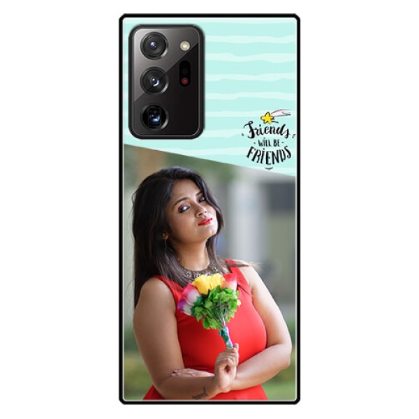 Galaxy Note 20 Ultra Custom Glass Phone Case  - Friends Picture Icon Design