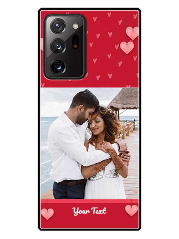 Custom Galaxy Note 20 Ultra Custom Glass Phone Case  - Valentines Day Design